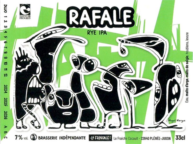 Etiquette BRASSERIE LA FRINGALE 04