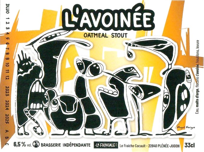 Etiquette BRASSERIE LA FRINGALE 05