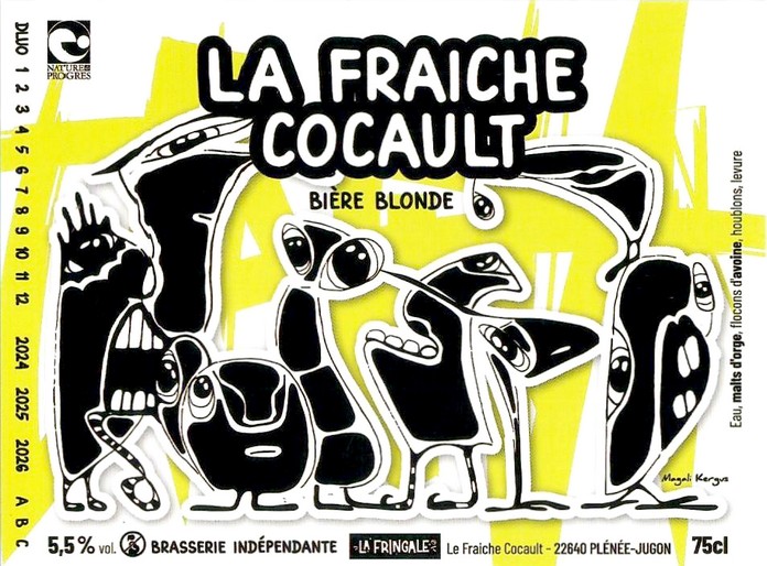 Etiquette BRASSERIE LA FRINGALE 06