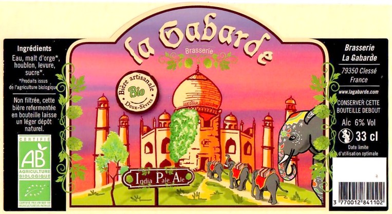 Etiquette BRASSERIE LA GABARDE 09