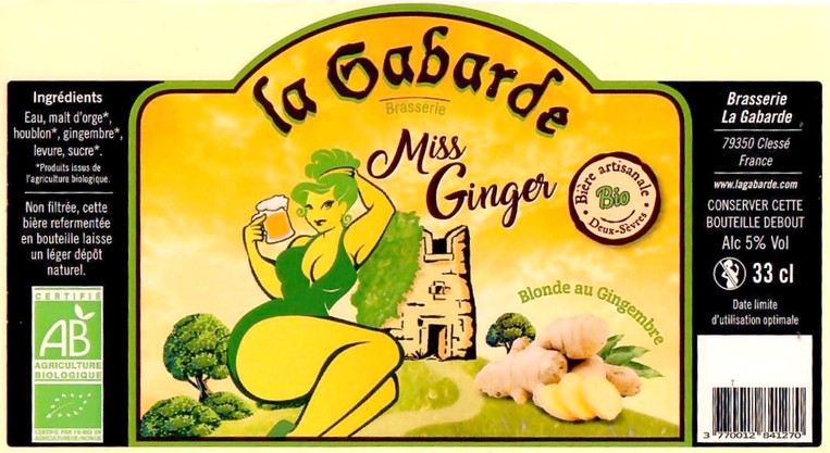 Etiquette BRASSERIE LA GABARDE 10