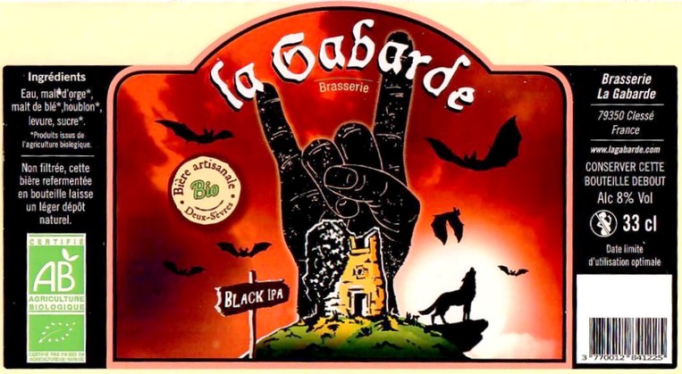 Etiquette BRASSERIE LA GABARDE 13