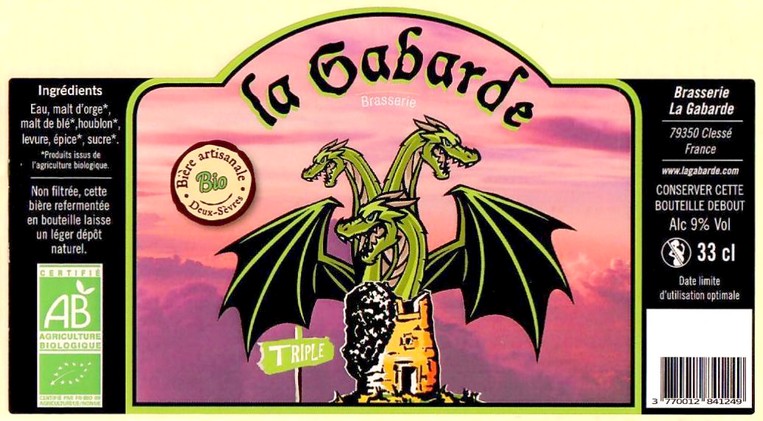 Etiquette BRASSERIE LA GABARDE 14