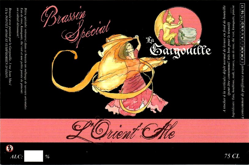 etiquette BRASSERIE LA GARGOUILLE 03