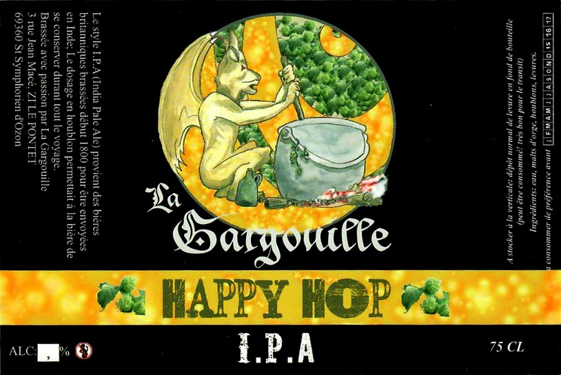 etiquette BRASSERIE LA GARGOUILLE 05