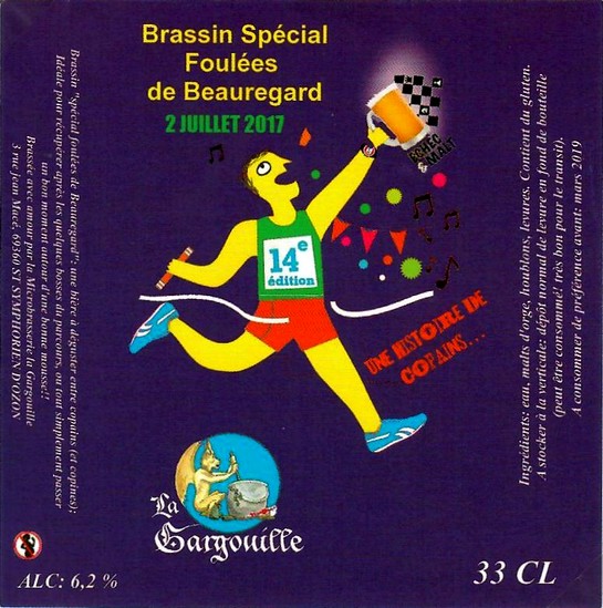 etiquette BRASSERIE LA GARGOUILLE 23