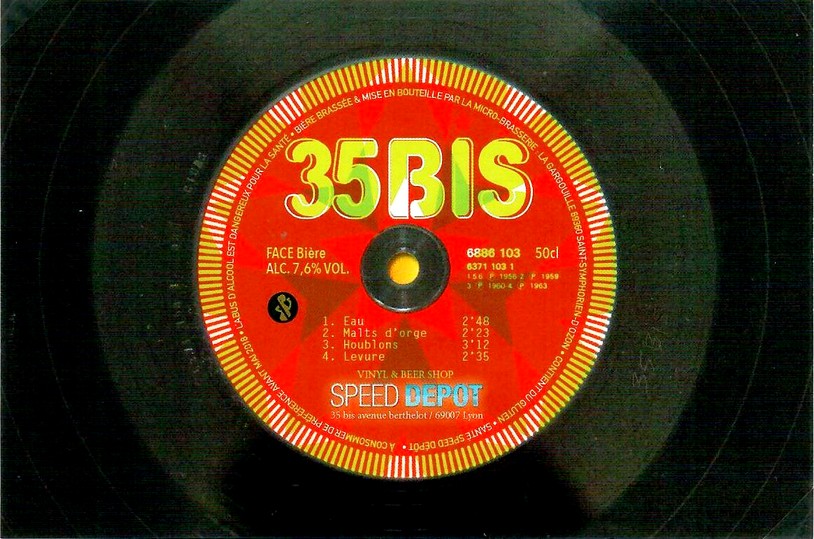 etiquette BRASSERIE LA GARGOUILLE 25