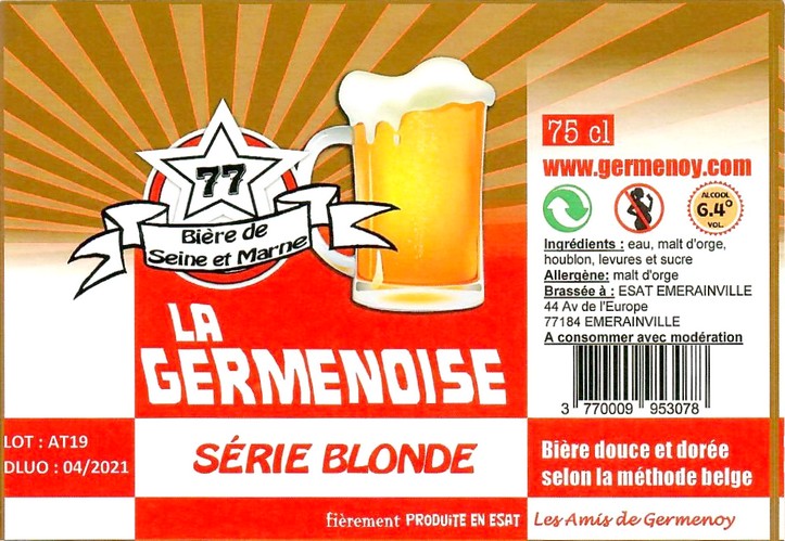 Etiquette BRASSERIE LA GERMENOISE 04