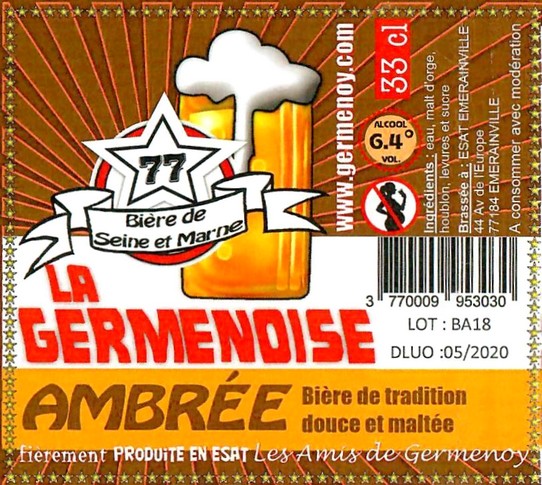 Etiquette BRASSERIE LA GERMENOISE 13