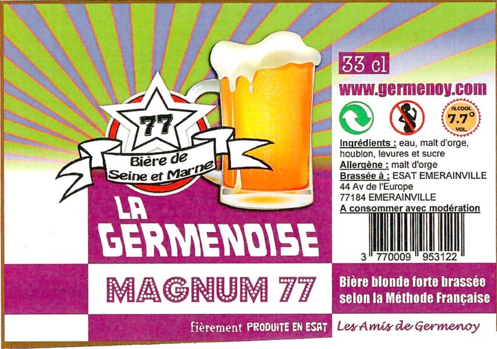 Etiquette BRASSERIE LA GERMENOISE 19