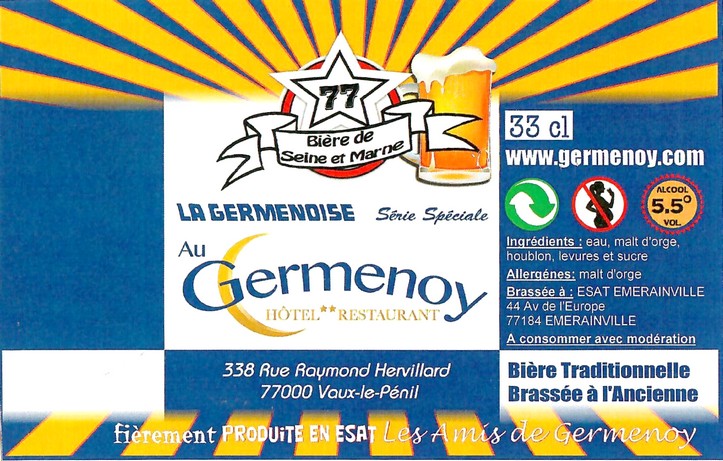 Etiquette BRASSERIE LA GERMENOISE 20