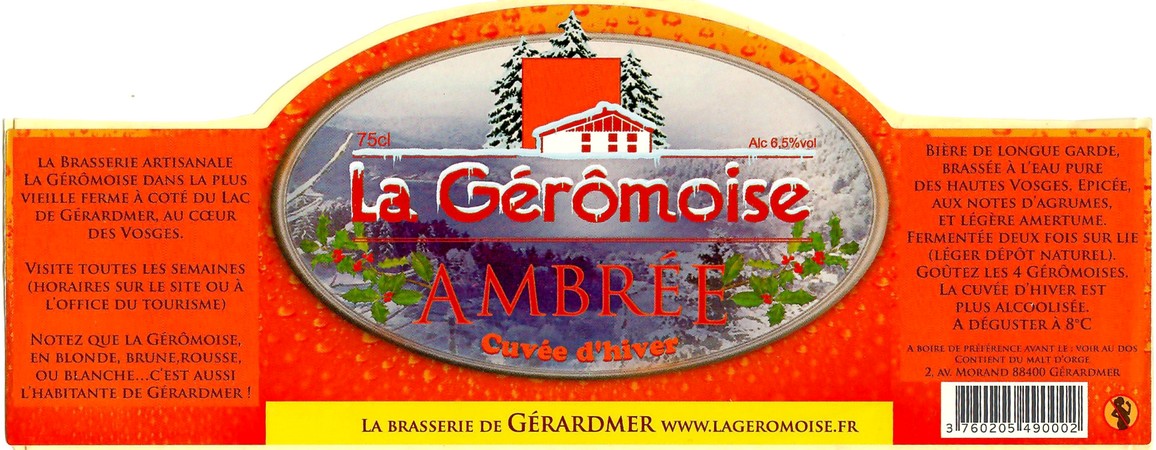 Etiquette BRASSERIE LA GEROMOISE 03