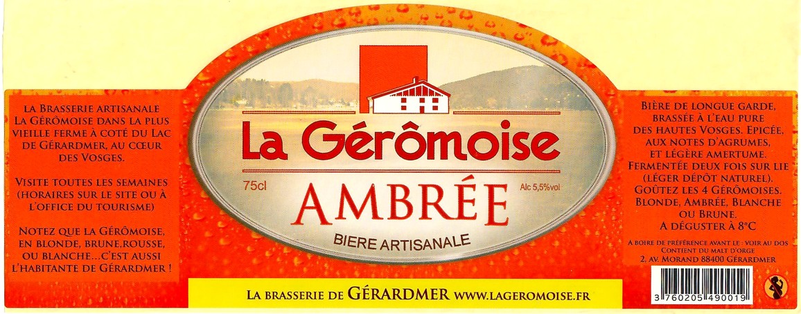 Etiquette BRASSERIE LA GEROMOISE 04