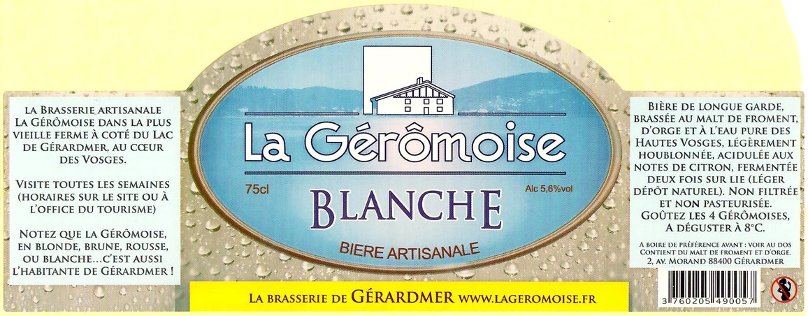 Etiquette BRASSERIE LA GEROMOISE 05