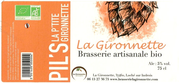 Etiquette BRASSERIE LA GIRONNETTE 26
