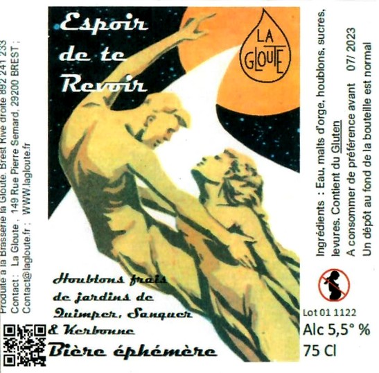 Etiquette BRASSSERIE LA GLOUTE 13