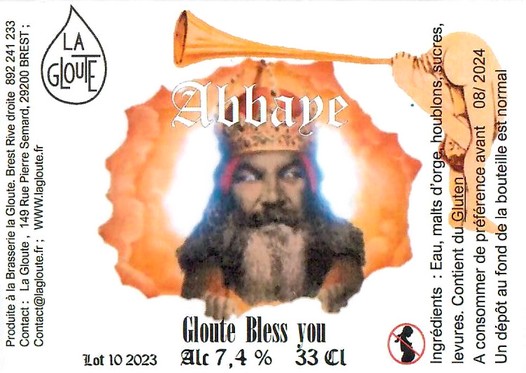 Etiquette BRASSERIE LA GLOUTE 22