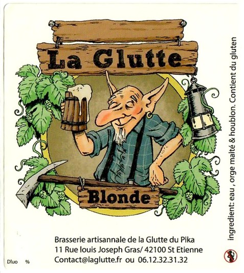 Etiquette BRASSERIE LA GLUTTE DU PIKA 01