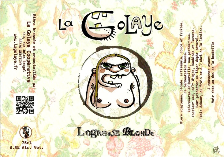 Etiquette BRASSERIE LA GOLAYE 01