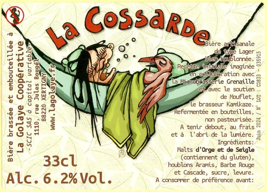 Etiquette BRASSERIE LA GOLAYE 10