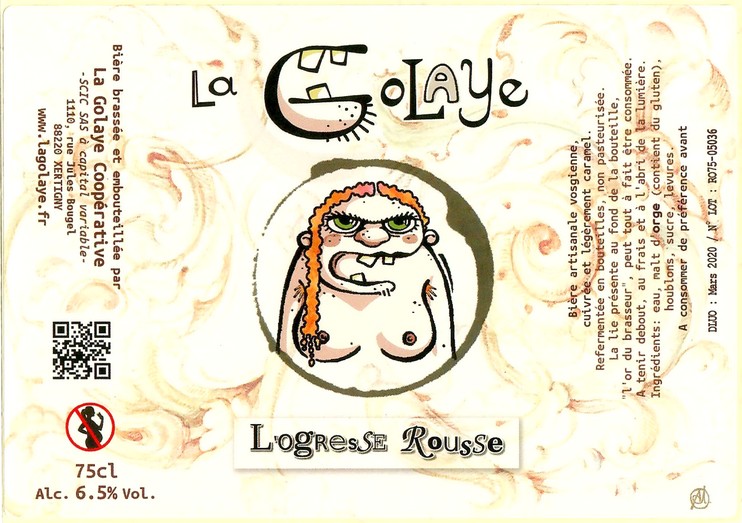 Etiquette BRASSERIE LA GOLAYE 13