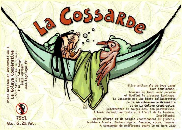 Etiquette BRASSERIE LA GOLAYE 17