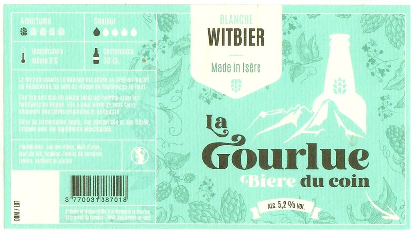 Etiquette BRASSERIE LA GOURLUE 02