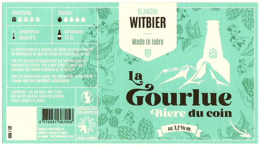 Etiquette BRASSERIE LA GOURLUE 10