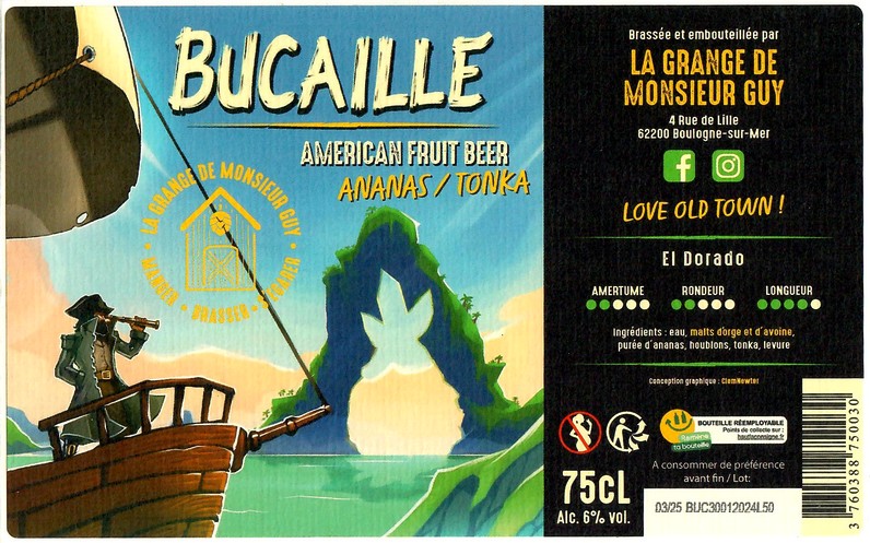 Etiquette BRASSERIE LA GRANGE DE MONSIEUR GUY 01