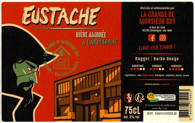 Etiquette BRASSERIE LA GRANGE DE MONSIEUR GUY 04