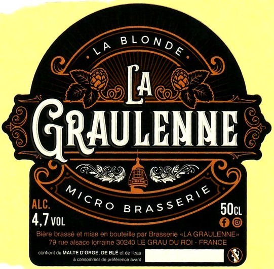 etiquette BRASSERIE LA GRAULENNE 01