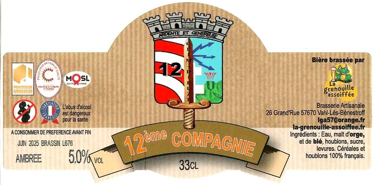 Etiquette BRASSERIE LA GRENOUILLE ASSOIFFEE 37