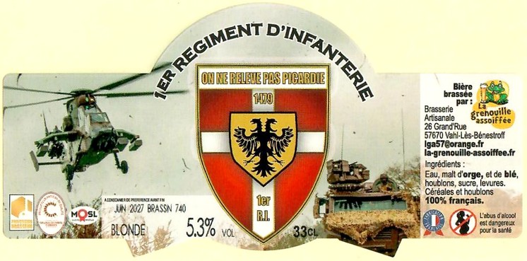 Etiquette BRASSERIE LA GRENOUILLE ASSOIFFEE 50