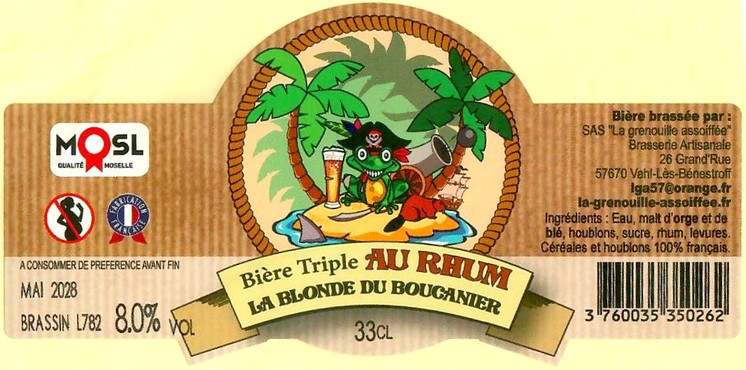 Etiquette BRASSERIE LA GRENOUILLE ASSOIFFEE 64