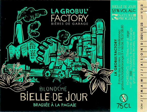 etiquette BRASSERIE LA GROBUL FACTORY 30