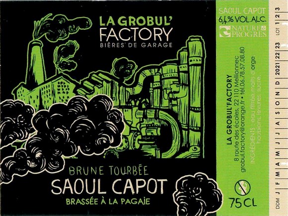 Etiquette BRASSERIE LA GROBUL FACTORY 33
