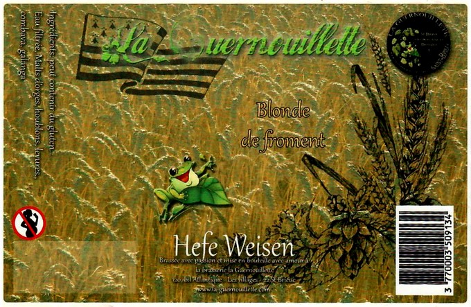 etiquette BRASSERIE LA GUERNOUILLETTE 43