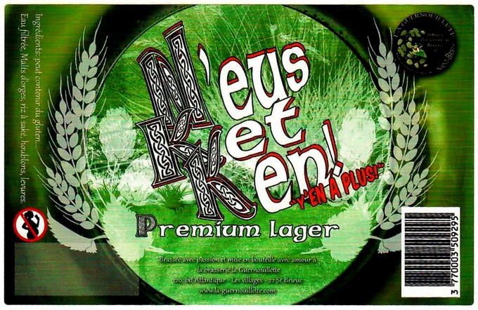 etiquette BRASSERIE LA GUERNOUILLETTE 44