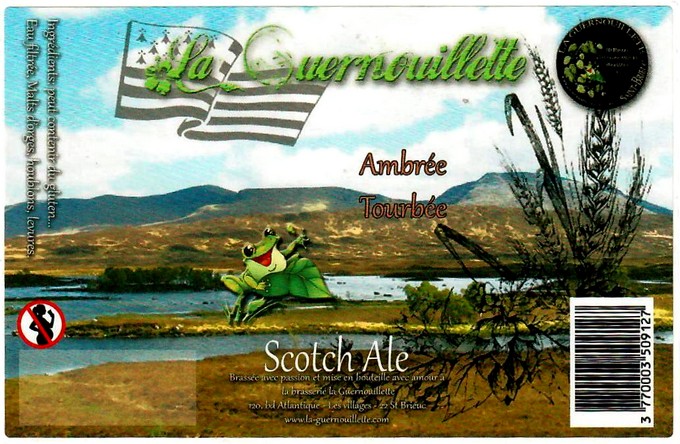 etiquette BRASSERIE LA GUERNOUILLETTE 45