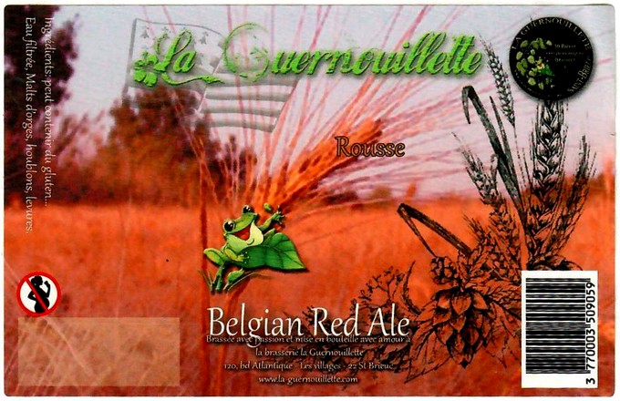 etiquette BRASSERIE LA GUERNOUILLETTE 48