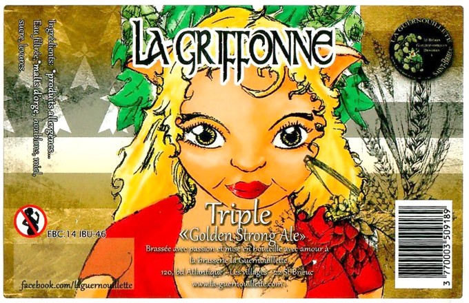 Etiquette BRASSERIE LA GUERNOUILLETTE 52