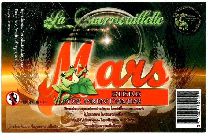 Etiquette BRASSERIE LA GUERNOUILLETTE 53