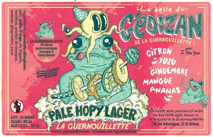 Etiquette BRASSERIE LA GUERNOUILLETTE 62