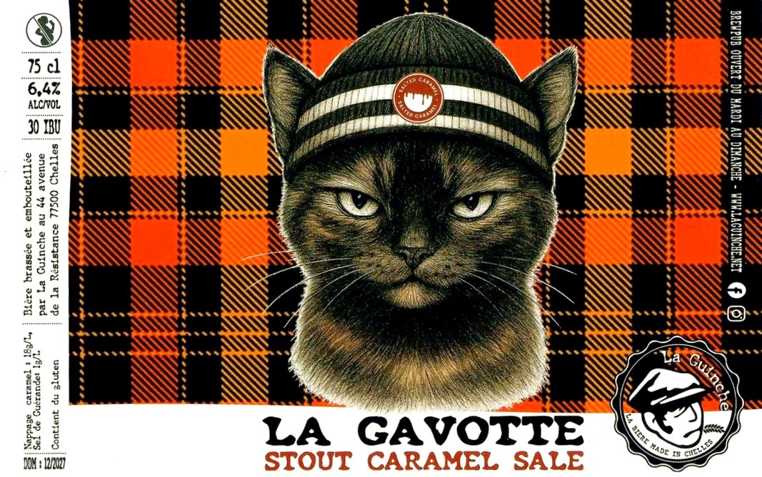 Etiquette BRASSERIE LA GUINCHE 57
