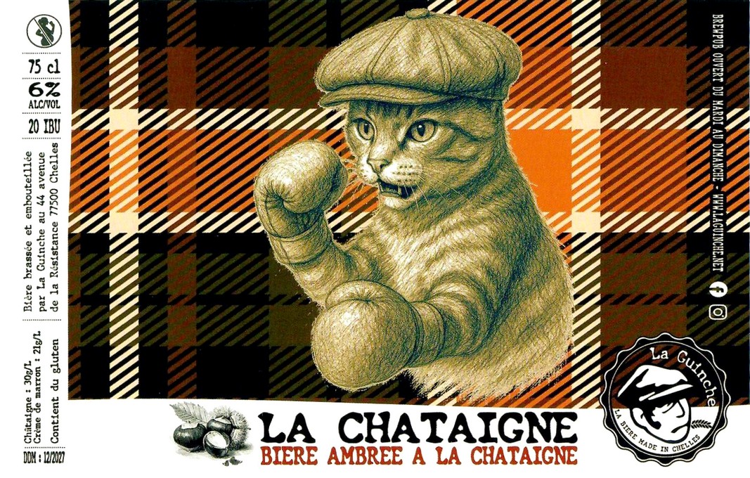 Etiquette BRASSERIE LA GUINCHE 58
