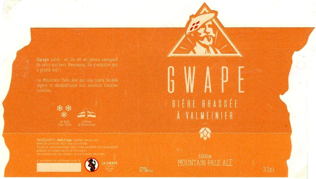 Etiquette BRASSERIE LA GWAPE 01
