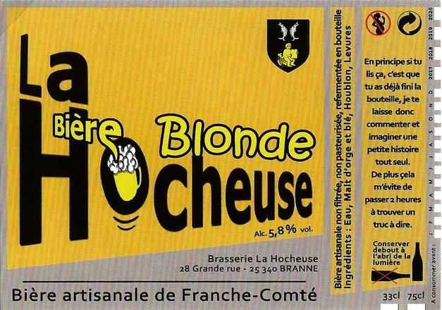 etiquette BRASSERIE BIERES DU DOUBS 18