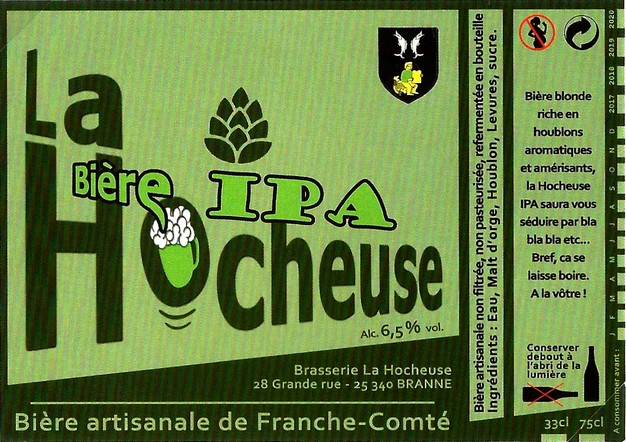 etiquette BRASSERIE BIERES DU DOUBS 21