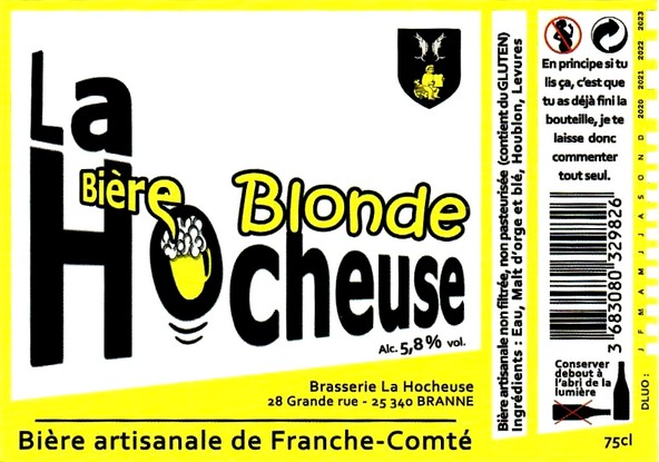 etiquette BRASSERIE BIERES DU DOUBS 26