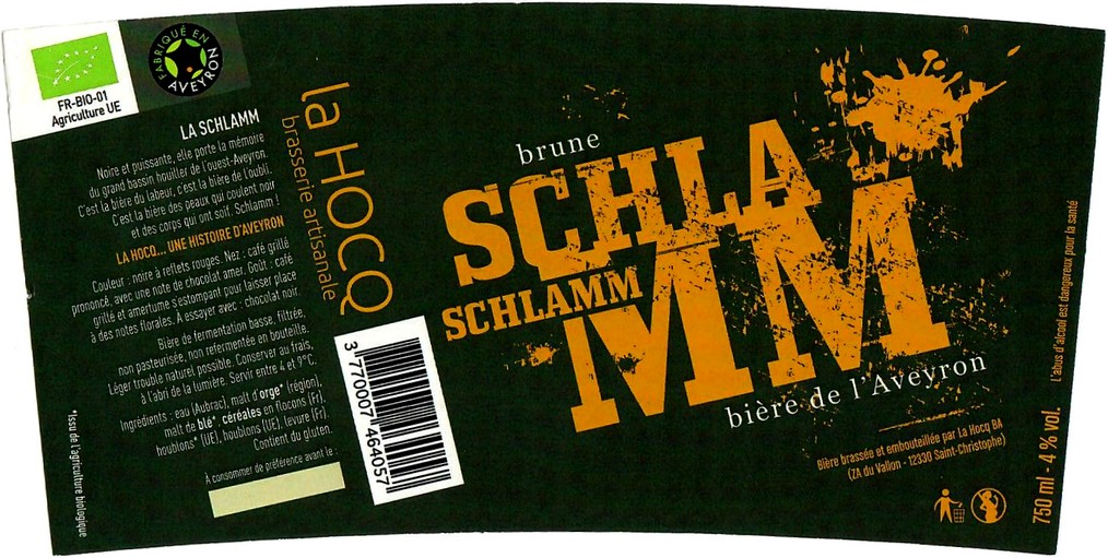 etiquette BRASSERIE LA HOCQ 06